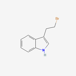 Chemical structure of 3-(2-Bromoethyl)indole