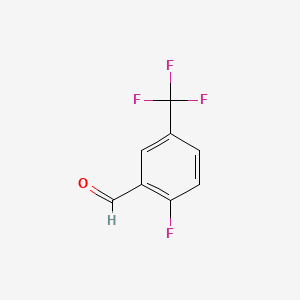 Chemical structure of 2-Fluoro-5-(trifluoromethyl)benzaldehyde