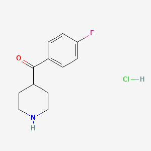 Chemical structure of 4-(4-Fluorobenzoyl)piperidinium chloride