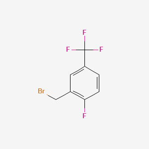 Chemical structure of 2-Fluoro-5-(trifluoromethyl)benzyl bromide