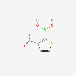 Chemical structure of 3-Formylthiophene-2-boronic acid