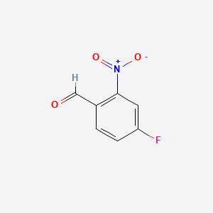 Chemical structure of 4-Fluoro-2-nitrobenzaldehyde