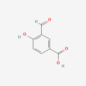 Chemical structure of 3-formyl-4-hydroxybenzoic acid