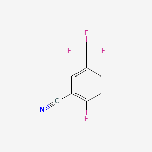 Chemical structure of 2-Fluoro-5-(trifluoromethyl)benzonitrile