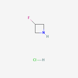 Chemical structure of 3-Fluoroazetidine Hydrochloride