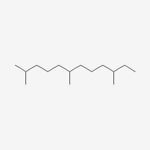 Chemical structure of 2,6,10-Trimethyldodecane