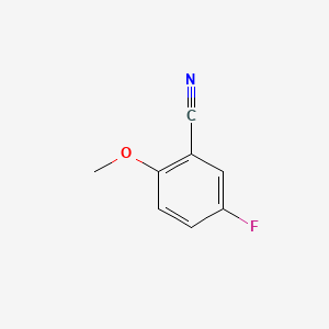 Chemical structure of 5-Fluoro-2-methoxybenzonitrile