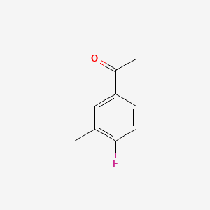Chemical structure of 4'-Fluoro-3'-methylacetophenone