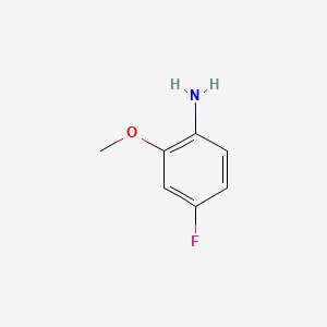 Chemical structure of 4-Fluoro-2-methoxyaniline