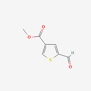 Chemical structure of Methyl 2-formylthiophene-4-carboxylate