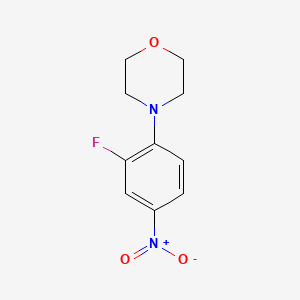 Chemical structure of 4-(2-Fluoro-4-nitrophenyl)morpholine