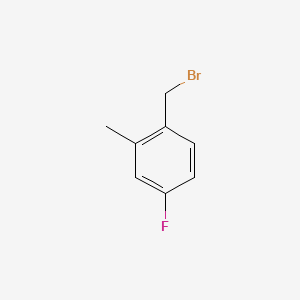 Chemical structure of 4-Fluoro-2-methylbenzyl bromide