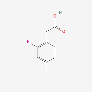 Chemical structure of 2-Fluoro-4-methylphenylacetic acid