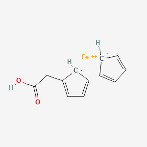 Chemical structure of Ferroceneacetic Acid