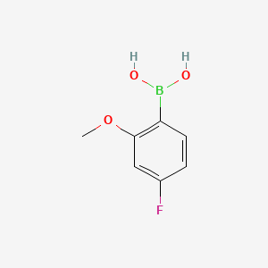 Chemical structure of (4-Fluoro-2-methoxyphenyl)boronic acid