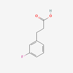 Chemical structure of 3-(3-Fluorophenyl)propionic acid