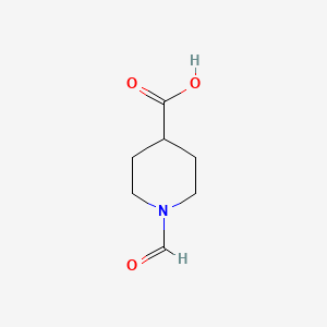 Chemical structure of 1-Formyl-4-piperidinecarboxylic Acid