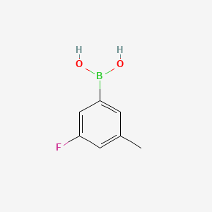 Chemical structure of 3-Fluoro-5-methylbenzeneboronic acid