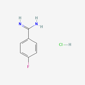 Chemical structure of 4-Fluorobenzamidine hydrochloride