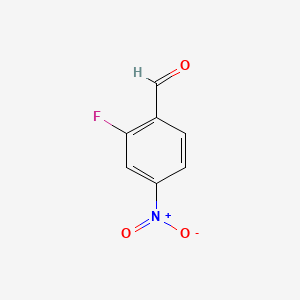 Chemical structure of 2-Fluoro-4-nitrobenzaldehyde