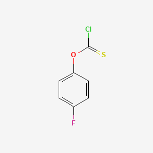 Chemical structure of 4-Fluorophenyl Chlorothionoformate