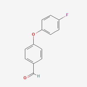 Chemical structure of 4-(4-Fluorophenoxy)benzaldehyde