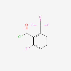 Chemical structure of 2-Fluoro-6-(trifluoromethyl)benzoyl Chloride