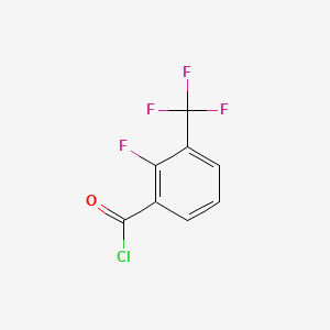 Chemical structure of 2-Fluoro-3-(trifluoromethyl)benzoyl Chloride
