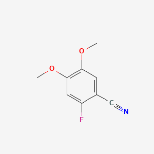Chemical structure of 2-Fluoro-4,5-dimethoxybenzonitrile