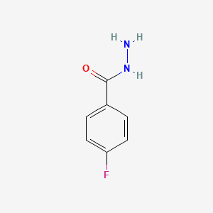 Chemical structure of 4-Fluorobenzohydrazide