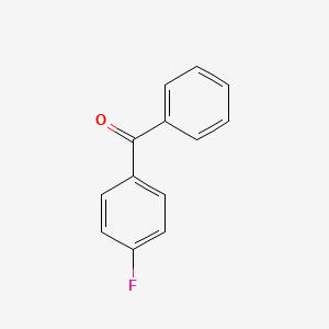 Chemical structure of 4-Fluorobenzophenone