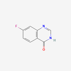 Chemical structure of 7-Fluoro-4-hydroxyquinazoline