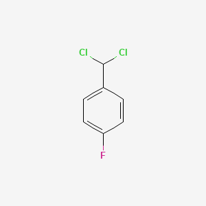 Chemical structure of 4-Fluorobenzal Chloride
