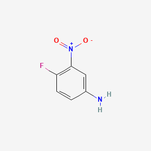 Chemical structure of 4-Fluoro-3-nitroaniline