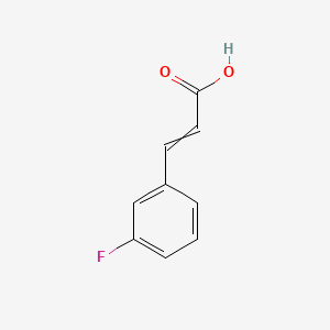 Chemical structure of 3-Fluorocinnamic Acid