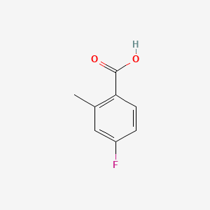 Chemical structure of 4-Fluoro-2-methylbenzoic Acid