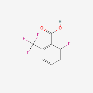 Chemical structure of 2-Fluoro-6-(trifluoromethyl)benzoic Acid