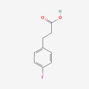 Chemical structure of 3-(4-Fluorophenyl)propionic Acid