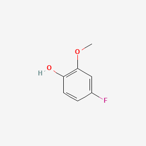 Chemical structure of 4-Fluoro-2-methoxyphenol