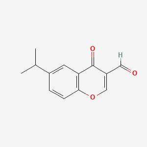 Chemical structure of 3-Formyl-6-isopropylchromone