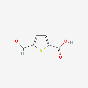 Chemical structure of 5-Formyl-2-thiophenecarboxylic Acid
