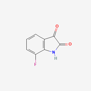 Chemical structure of 7-Fluoroisatin