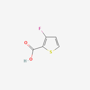 Chemical structure of 3-Fluoro-2-thiophenecarboxylic Acid