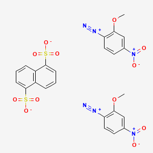 Chemical structure of Fast Red B Salt 1,5-Naphthalenedisulfonate [for Biochemical Research]