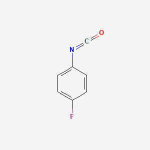 Chemical structure of 4-Fluorophenyl Isocyanate