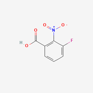 Chemical structure of 3-Fluoro-2-nitro-benzoic acid
