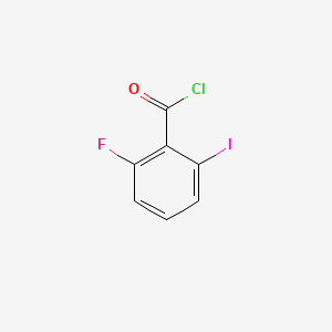Chemical structure of 2-Fluoro-6-iodobenzoyl chloride