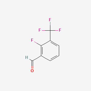 Chemical structure of 2-Fluoro-3-(trifluoromethyl)benzaldehyde