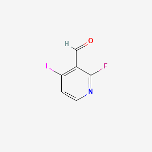 Chemical structure of 2-Fluoro-3-formyl-4-iodopyridine
