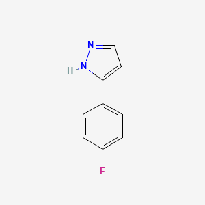 Chemical structure of 3-(4-Fluorophenyl)-1H-pyrazole